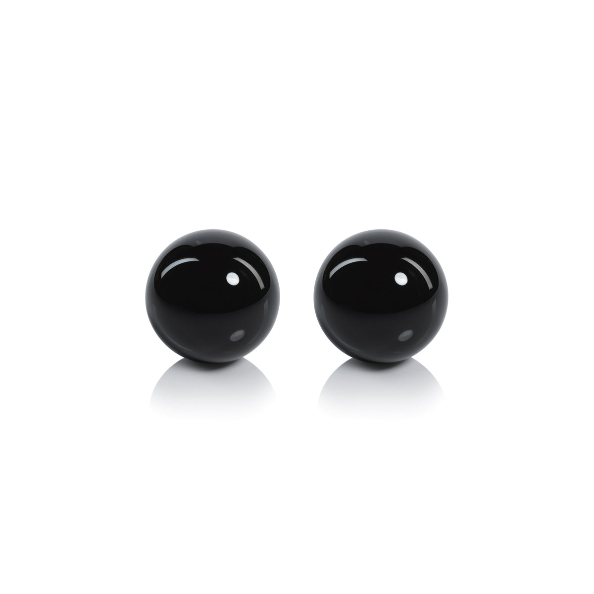 Noir Crystal Glass Decorative Balls - Side View | Bone & Brass