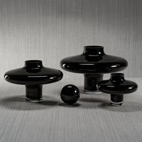 Noir Crystal Glass Decorative Balls - Detail View | Bone & Brass