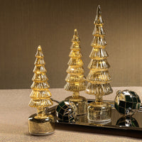 Merrigan Gold Rotating LED Holiday Tabletop Tree, Extra Large