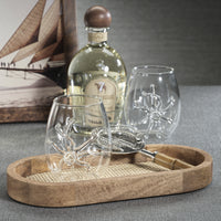Octopus Stemless Glasses, Set of 6 - Glass View | Bone & Brass