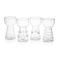 Amélie Assorted Glass Vases, Set 4