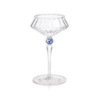 Odum Royal Azure Fluted Coupe Glasses