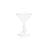 Treetop Cheers Martini Glasses - Holiday Stemware, Set of 4