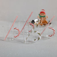 Holiday Glass Mugs, Set of 5 Assorted Styles - Mug Handle Detail | Bone & Brass