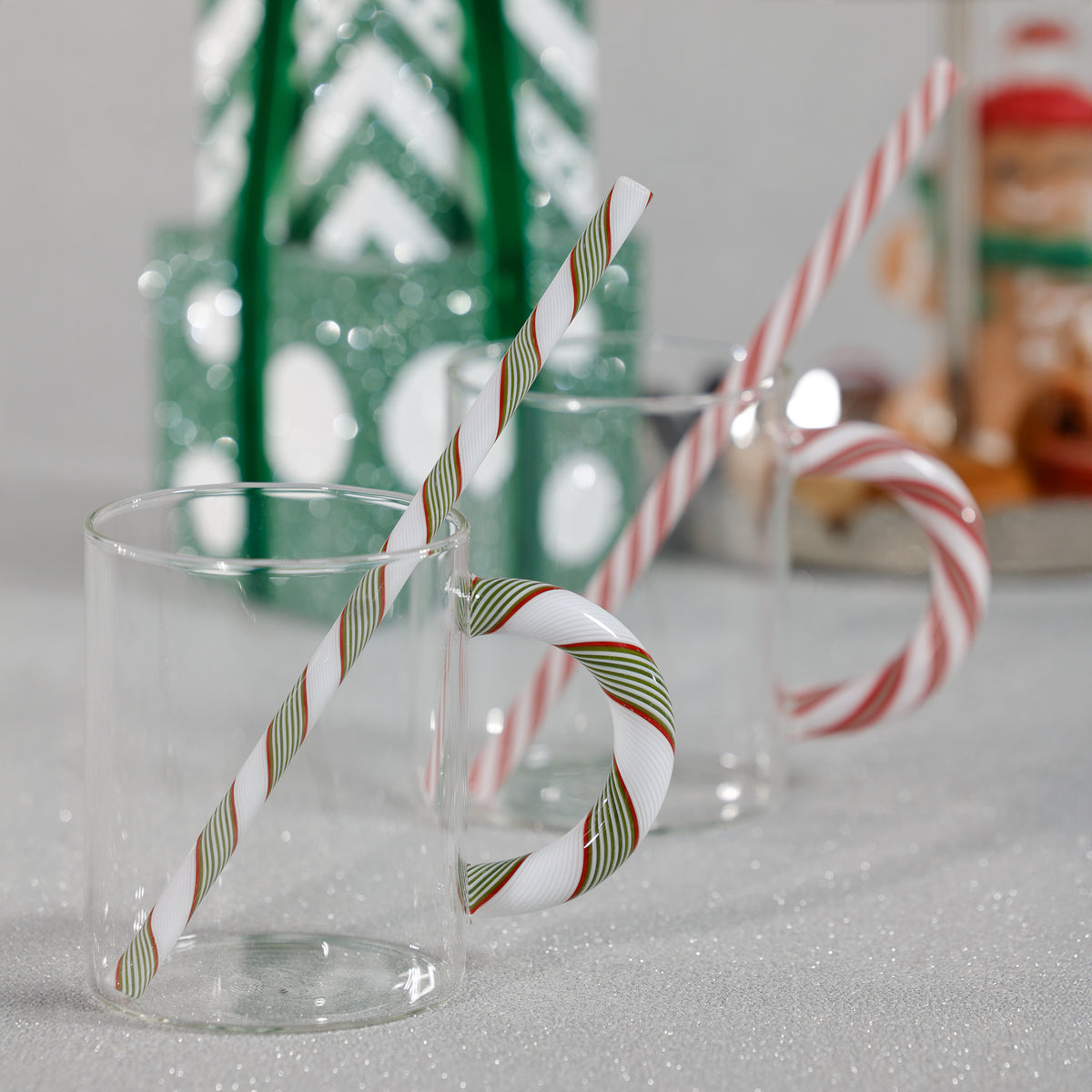Holiday Glass Mugs, Set of 5 Assorted Styles - Mug View | Bone & Brass