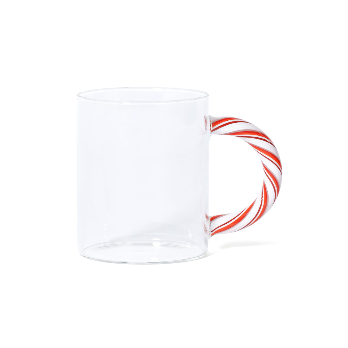 Holiday Glass Mugs, Set of 5 Assorted Styles - Mug Handle Detail | Bone & Brass