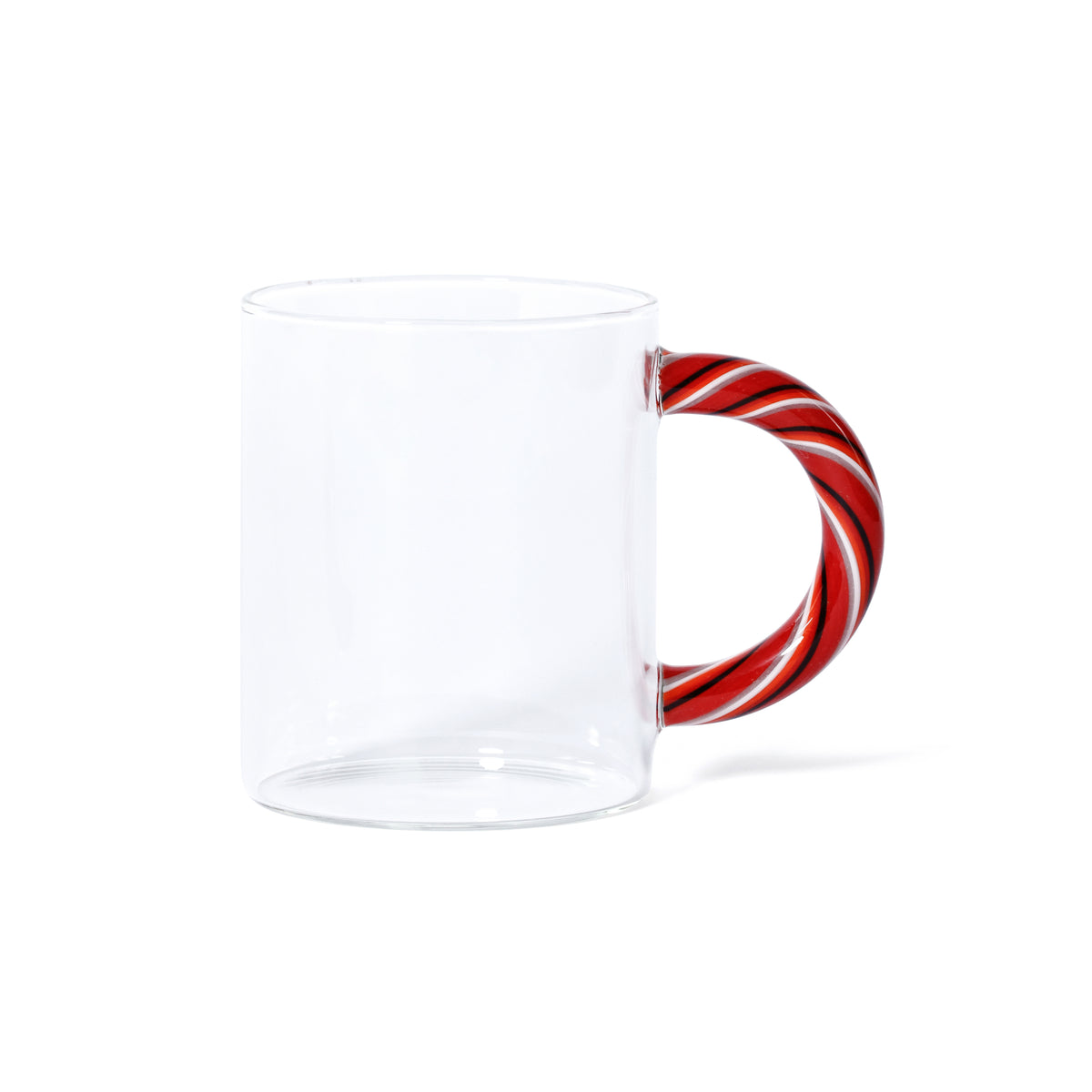 Holiday Glass Mugs, Set of 5 Assorted Styles - Mug Top View | Bone & Brass