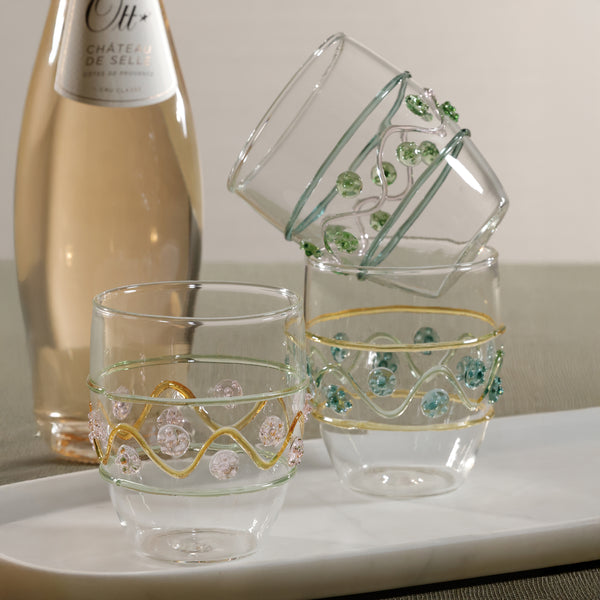 Festa Vetro Glass Tumblers, Set of 6