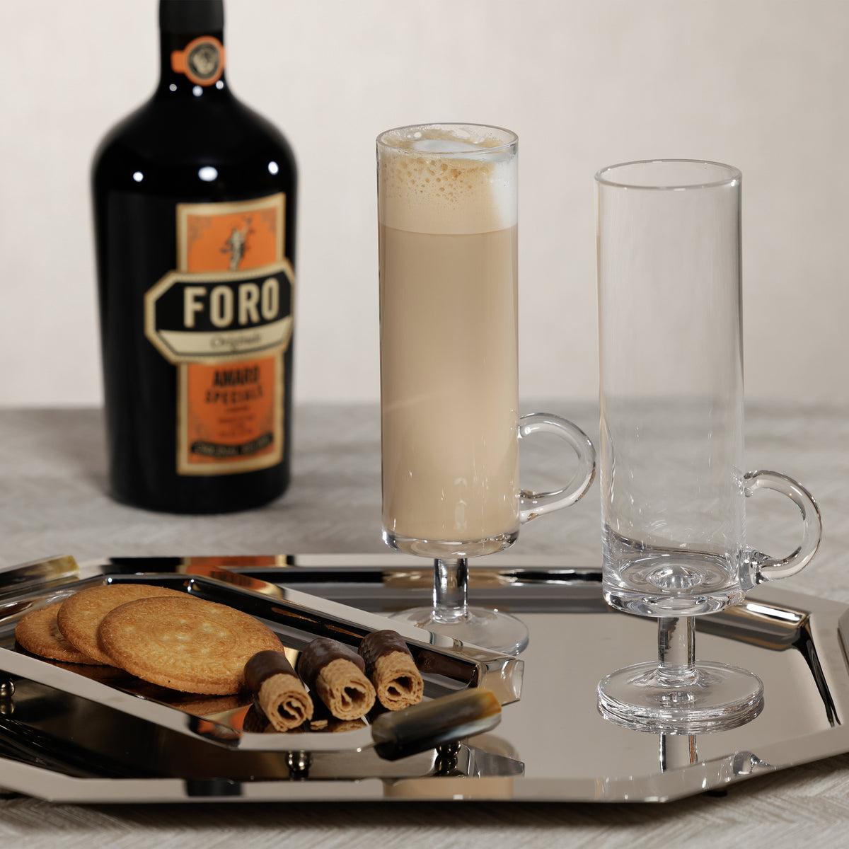 Café Royale Irish Coffee Glasses, Set of 6 - Mug Handle Detail | Bone & Brass