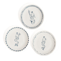 The Salty Merman Bar Appetizer Plates, Set of 6 | Bone & Brass