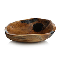 Kamron Large Organic Teakwood Decorative Bowl | Bone & Brass