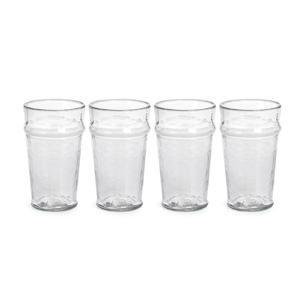 Artisan Hammered Highball Glasses, Set of 4