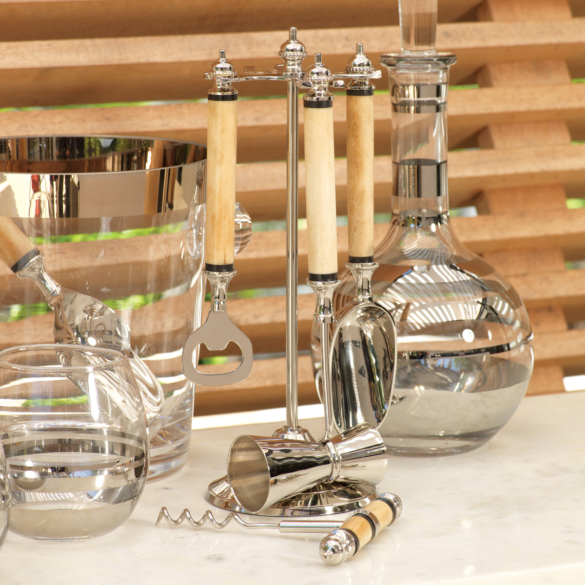 Mikhola Bone Handle Bar Tool Set