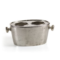 Seguso 2-Bottle Nickel Wine Bottle Holder