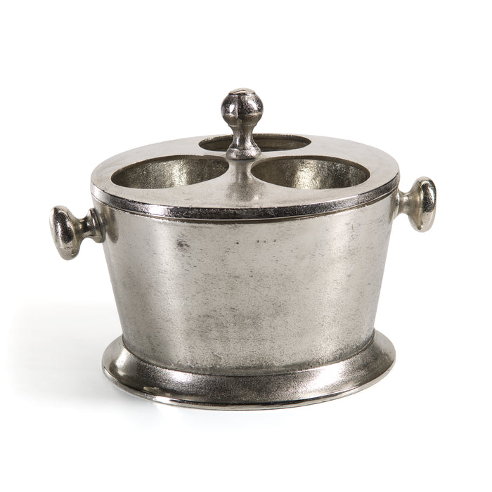 alloy 3-Bottle Nickel Wine Bottle Holder