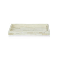 White Bone Inlay Decorative Tray