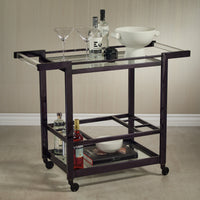 Beaumont Black Nickel Bar Cart
