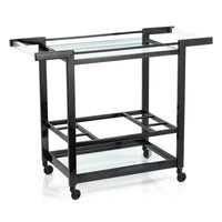 Beaumont Black Nickel Bar Cart