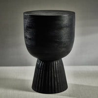 Vendas Black Mango Wood Accent Table