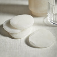La Salama Alabaster Coasters, Set of 4