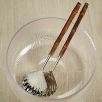 Colony Bamboo and Nickel Server Set