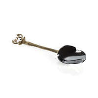 Peura Stag's Head Ice Scoop - Scoop Handle Detail | Bone & Brass