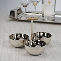 Bayeux Serving Condiment Set with Horn Trim
