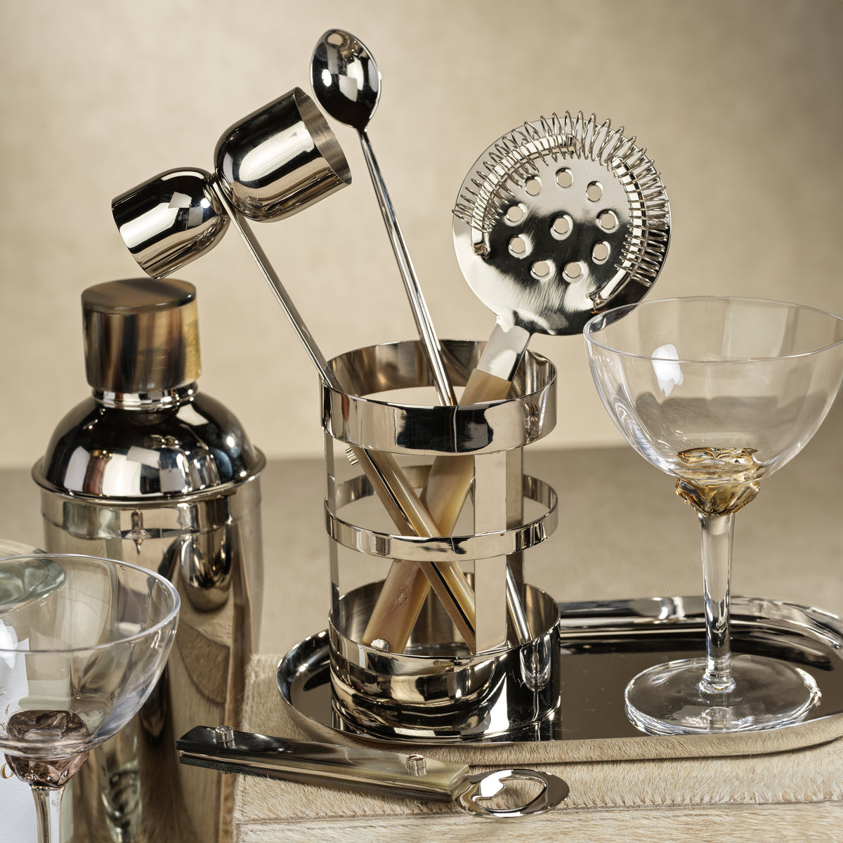 Bayeux Stainless Steel  5-Piece Bar Tool Set