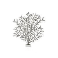 Cetus Coral Branch Metal Sculpture on Marble Base, Large | Bone & Brass