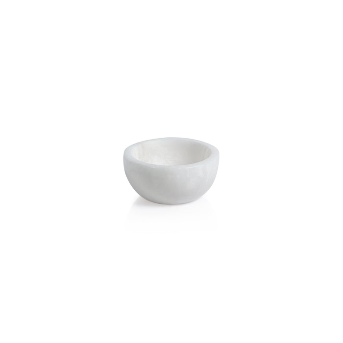 Baltic Small White Alabaster Bowls, Set of 2