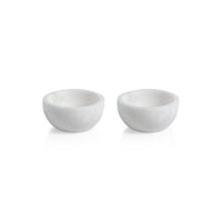 Baltic Small White Alabaster Bowls, Set of 2