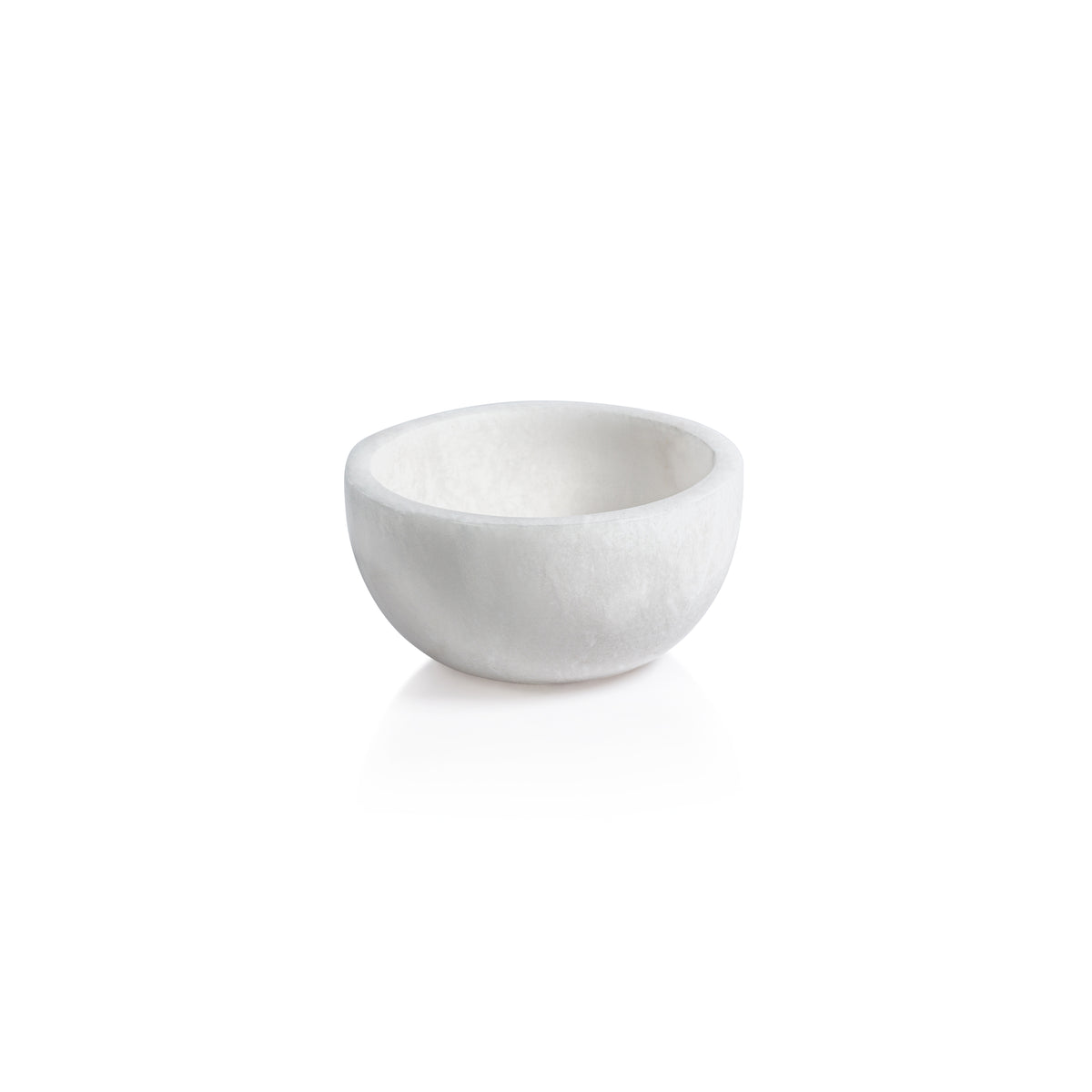 Baltic Medium White Alabaster Bowls, Set of 2