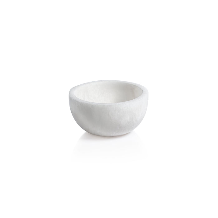 Baltic Medium White Alabaster Bowls, Set of 2