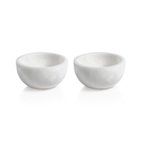 Baltic Medium White Alabaster Bowls, Set of 2
