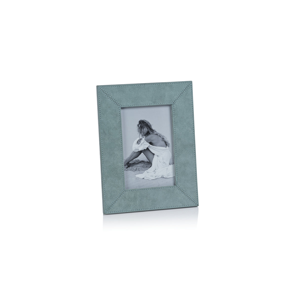 Carpi Slate Blue Suede Picture Frame