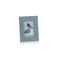 Carpi Slate Blue Suede Picture Frame