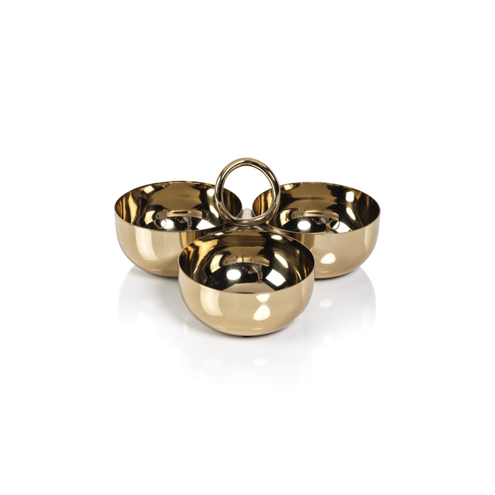 Aperitifs Gold Cocktail Condiment Bowl Set