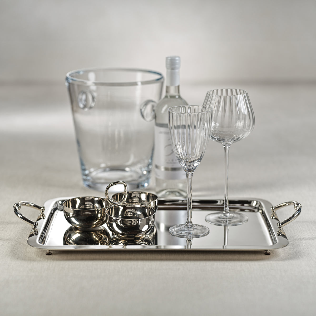 Aperitifs Silver Cocktail Condiment Bowl Set