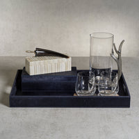 Cameron White Bone Scalloped Decorative Box - Box Top View | Bone & Brass