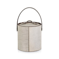 St. Moritz Hair-On-Hide Leather Insulated Ice Bucket