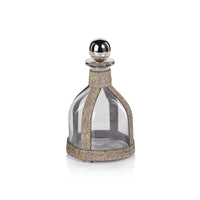 St. Moritz Hair-On-Hide Leather Decanter with Stopper