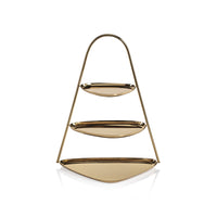 Stanley Gold 3-Tier Hors D'oeuvres Stand