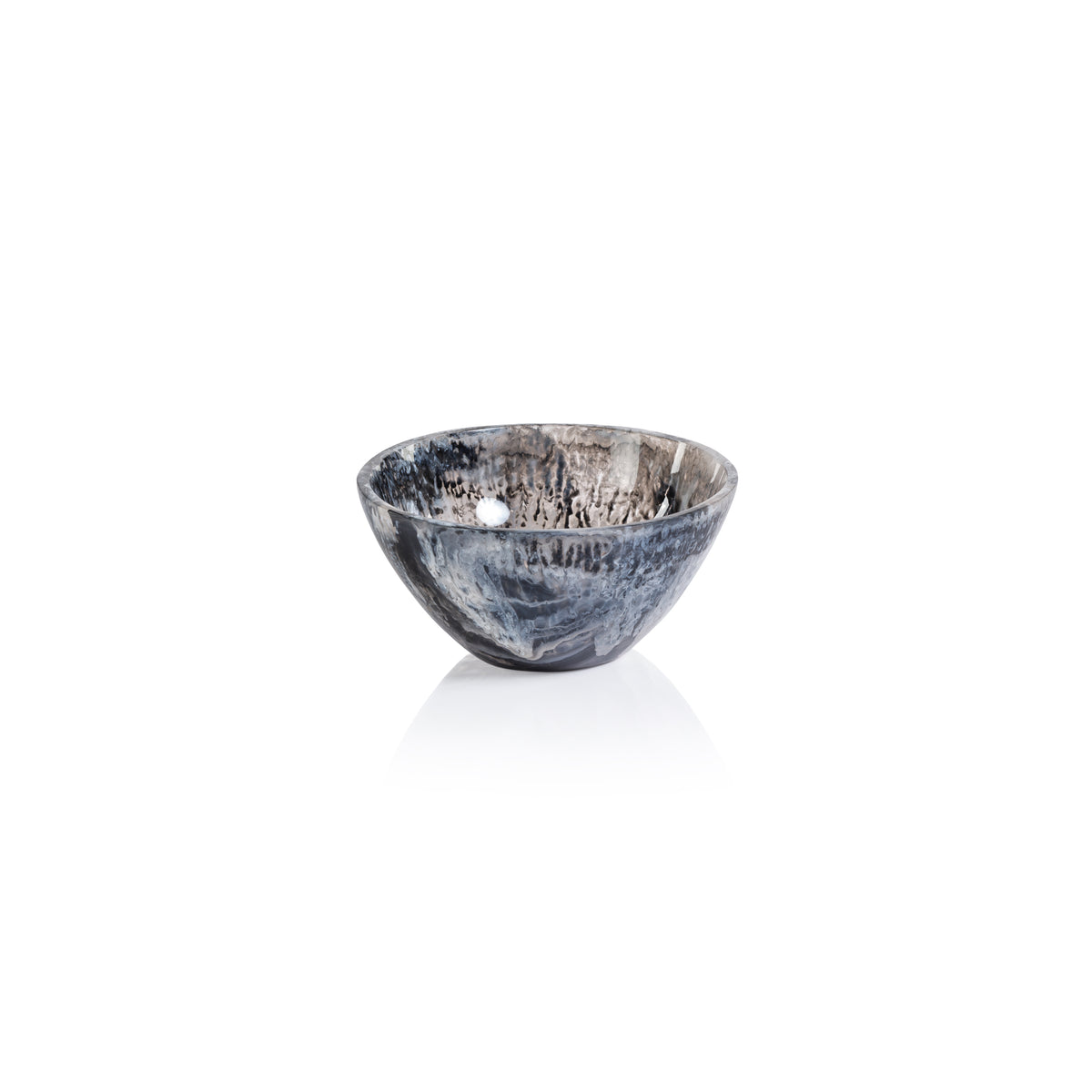 Korin Black & White Resin Serving Bowl