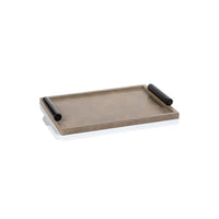 Bellecôte Mink Leather Serving Tray, Small