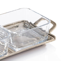 Roussillon Brass Condiment Set with Spoons