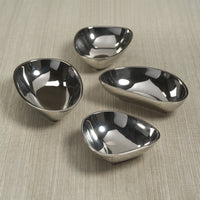 Nickel Assorted Condiment Bowls, Set of 4