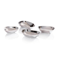Nickel Assorted Condiment Bowls, Set of 4