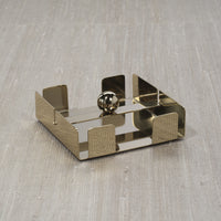 Bento Polished Gold Cocktail Napkin Holder