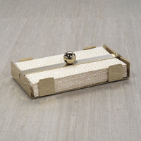 Bento Polished Gold Dinner Napkin Holder