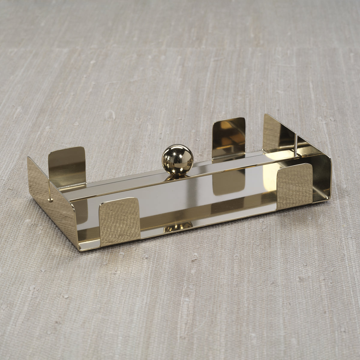 Bento Polished Gold Dinner Napkin Holder